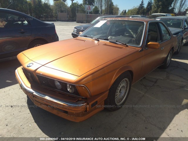 WBAEC8411K3268214 - 1989 BMW 635 CSI AUTOMATIC ORANGE photo 2