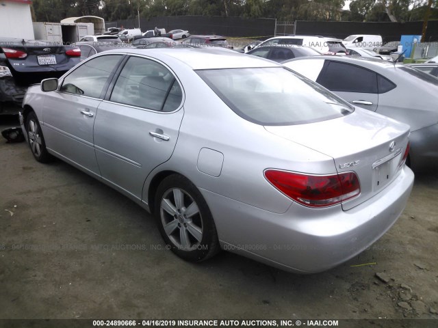 JTHBA30G155110388 - 2005 LEXUS ES 330 SILVER photo 3