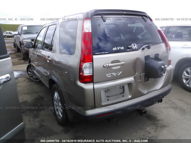 JHLRD78945C030179 - 2005 HONDA CR-V SE/EX BROWN photo 3