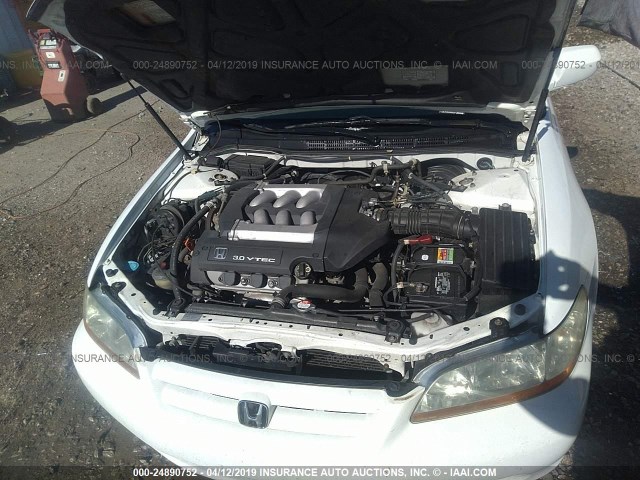 1HGCG16581A066259 - 2001 HONDA ACCORD EX WHITE photo 10