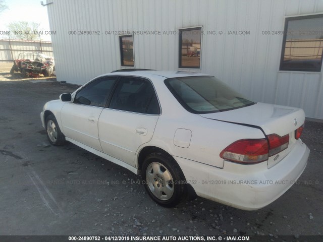 1HGCG16581A066259 - 2001 HONDA ACCORD EX WHITE photo 3