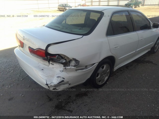 1HGCG16581A066259 - 2001 HONDA ACCORD EX WHITE photo 6