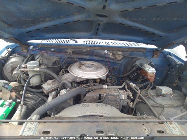 1FTCF10F3BRA27553 - 1981 FORD F100 BLUE photo 10