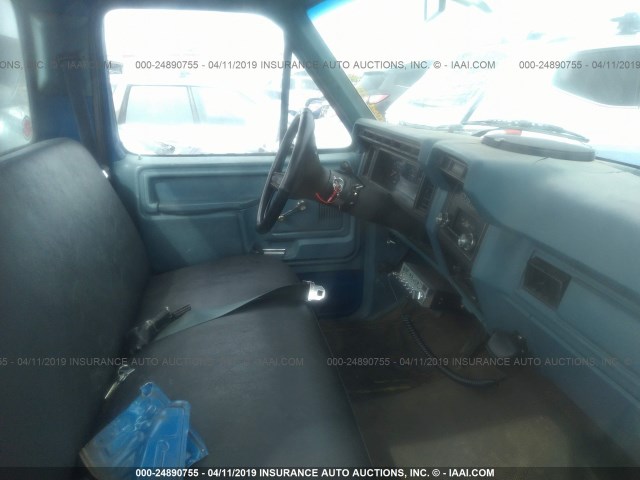 1FTCF10F3BRA27553 - 1981 FORD F100 BLUE photo 5