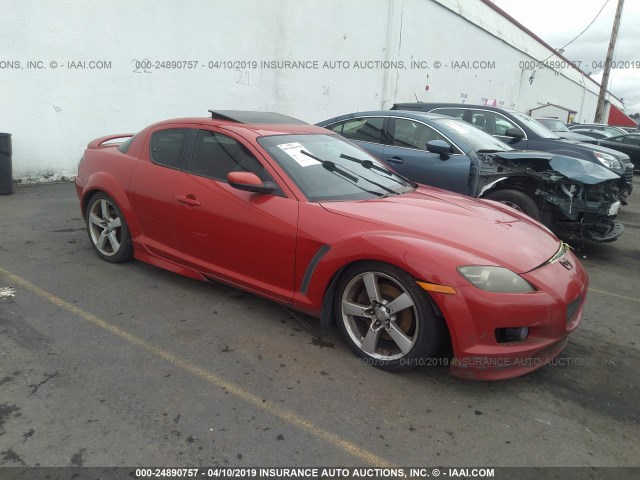 JM1FE173240122964 - 2004 MAZDA RX8 RED photo 1