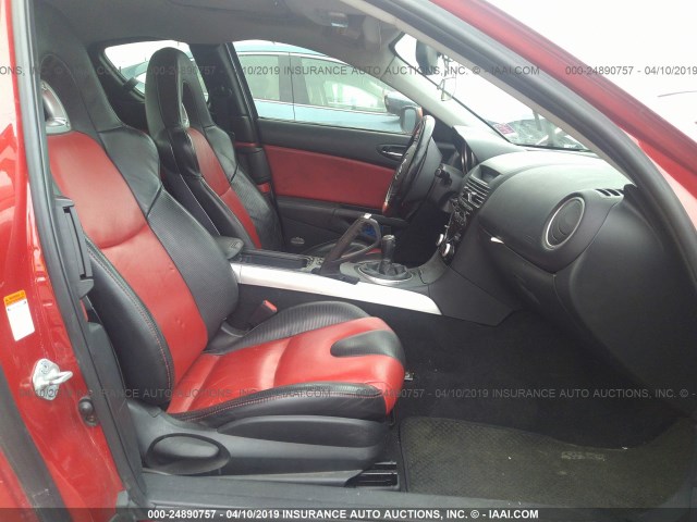 JM1FE173240122964 - 2004 MAZDA RX8 RED photo 5