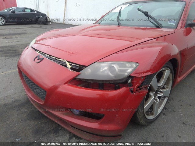 JM1FE173240122964 - 2004 MAZDA RX8 RED photo 6