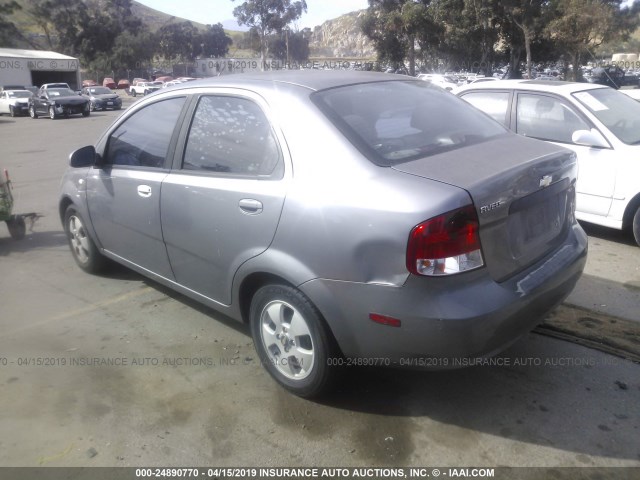 KL1TD566X6B663090 - 2006 CHEVROLET AVEO LS BLUE photo 3