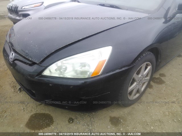 1HGCM82673A006458 - 2003 HONDA ACCORD EX BLACK photo 6