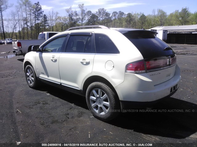 2LMDU88CX7BJ19895 - 2007 LINCOLN MKX WHITE photo 3