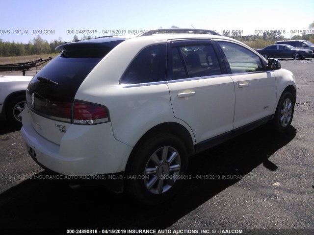 2LMDU88CX7BJ19895 - 2007 LINCOLN MKX WHITE photo 4