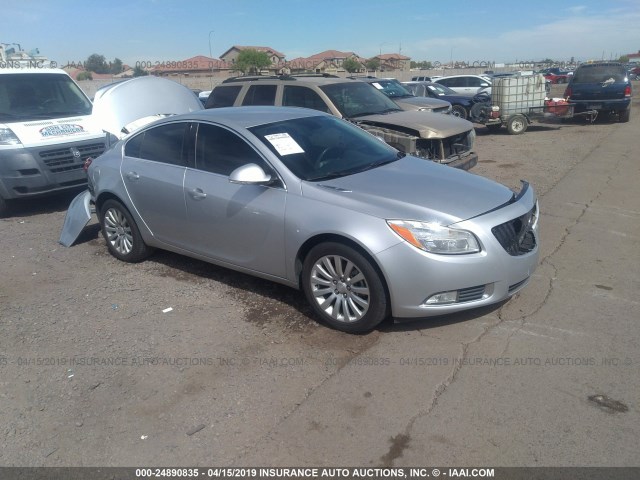 2G4GR5EK7C9192034 - 2012 BUICK REGAL SILVER photo 1