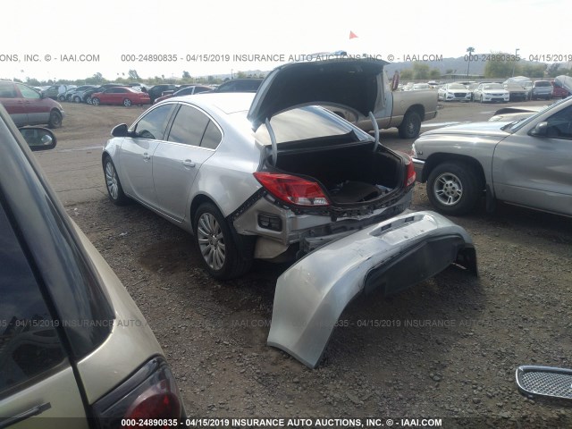 2G4GR5EK7C9192034 - 2012 BUICK REGAL SILVER photo 3