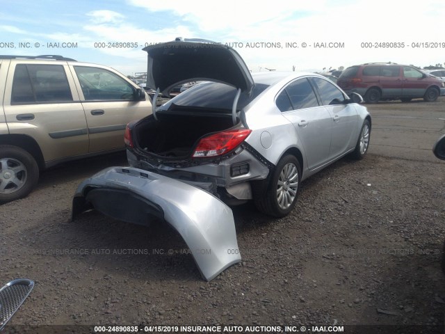 2G4GR5EK7C9192034 - 2012 BUICK REGAL SILVER photo 4