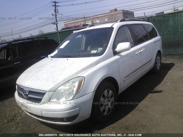 KNDMC233776043462 - 2007 HYUNDAI ENTOURAGE GLS/SE/LIMITED WHITE photo 2