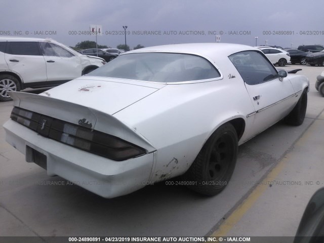 1S87D9L516470 - 1979 CHEVROLET 2 DOOR COUPE  WHITE photo 4