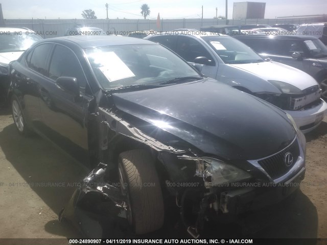 JTHBK262492090650 - 2009 LEXUS IS 250 BLACK photo 1