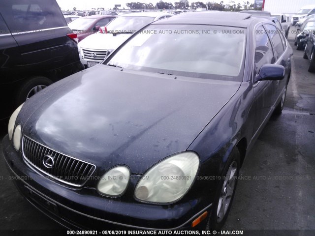 JT8BD69SX20162143 - 2002 LEXUS GS 300 BLACK photo 2