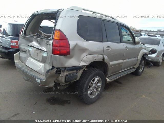 JTJBT20X140052670 - 2004 LEXUS GX 470 GOLD photo 4