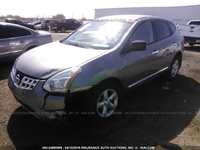 JN8AS5MT6CW280349 - 2012 NISSAN ROGUE S/SV GRAY photo 2