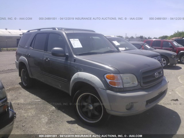 5TDZT34A24S210010 - 2004 TOYOTA SEQUOIA SR5 GRAY photo 1