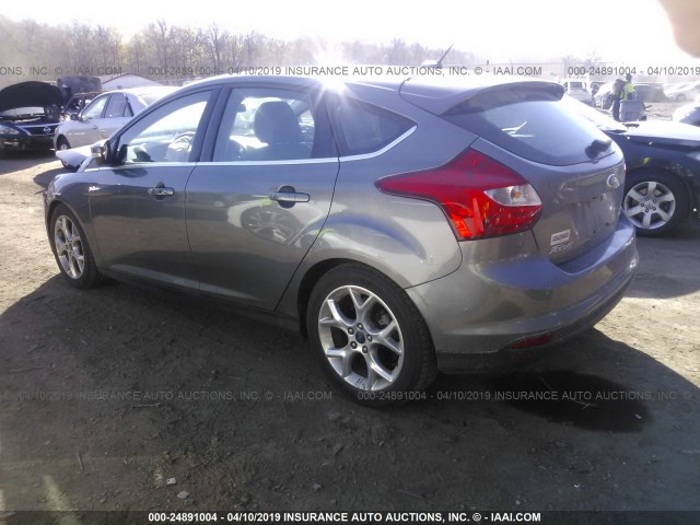 1FADP3N21EL369003 - 2014 FORD FOCUS TITANIUM GRAY photo 3