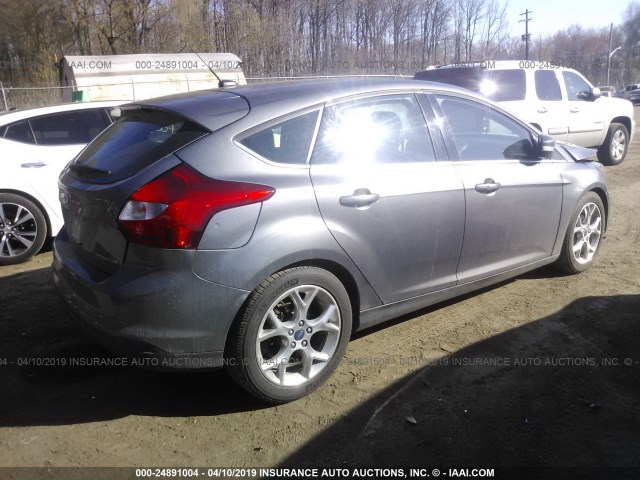 1FADP3N21EL369003 - 2014 FORD FOCUS TITANIUM GRAY photo 4