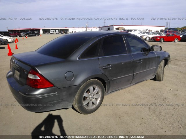1FAFP24146G135539 - 2006 FORD FIVE HUNDRED SEL GRAY photo 4