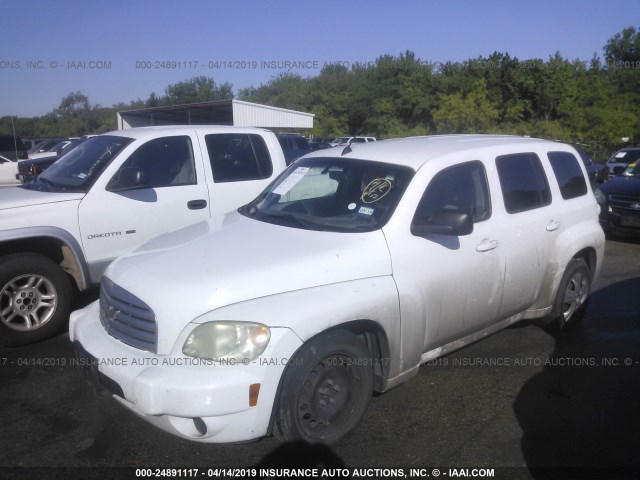 3GNCA13BX9S632434 - 2009 CHEVROLET HHR LS WHITE photo 2