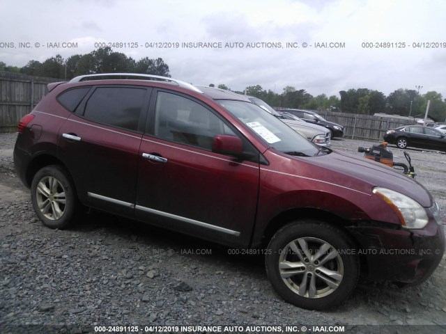 JN8AS5MT9CW286548 - 2012 NISSAN ROGUE S/SV BURGUNDY photo 1