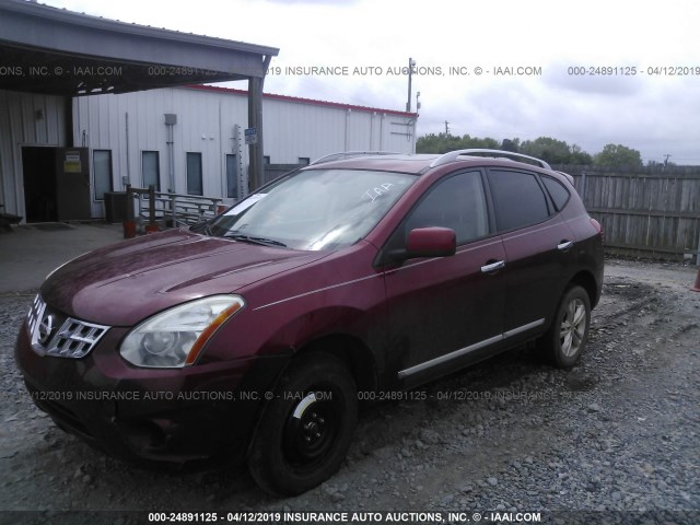 JN8AS5MT9CW286548 - 2012 NISSAN ROGUE S/SV BURGUNDY photo 2