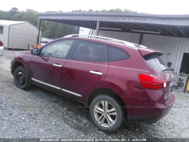 JN8AS5MT9CW286548 - 2012 NISSAN ROGUE S/SV BURGUNDY photo 3