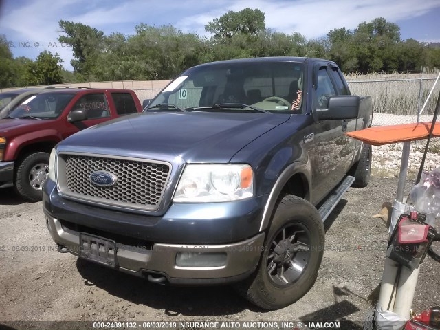 1FTPX14585FA45861 - 2005 FORD F150 GREEN photo 2