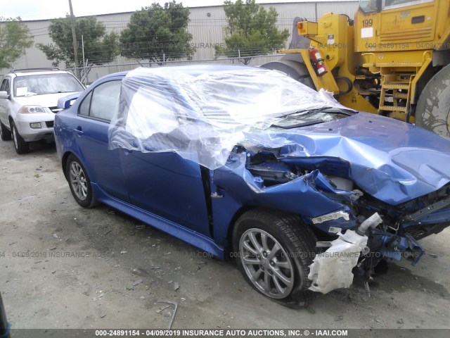 JA32U2FUXBU036937 - 2011 MITSUBISHI LANCER ES/ES SPORT BLUE photo 1