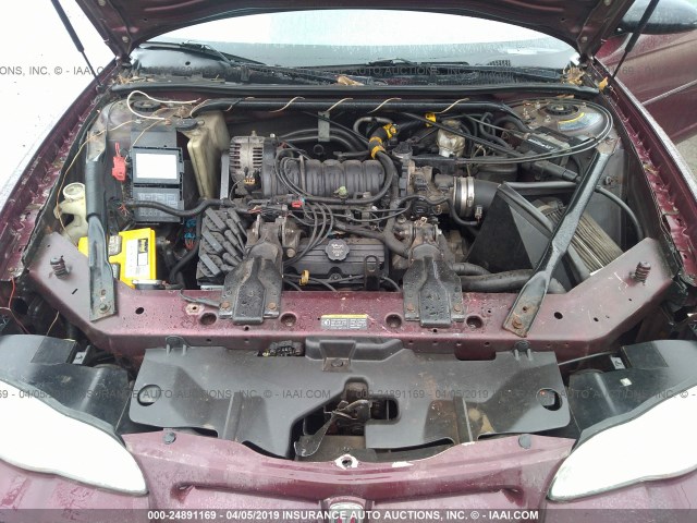 2G1WX12K239200522 - 2003 CHEVROLET MONTE CARLO SS წითელი ფოტო 10