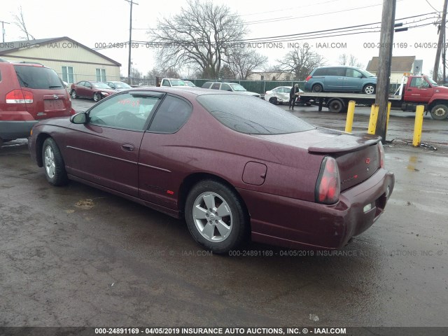 2G1WX12K239200522 - 2003 CHEVROLET MONTE CARLO SS RED photo 3