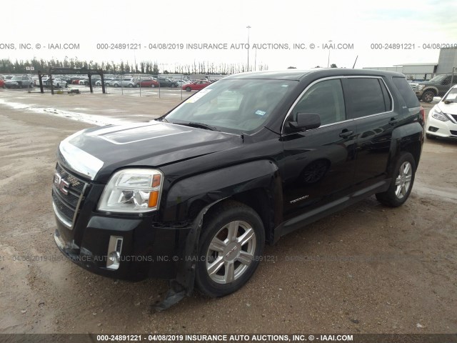 2GKALMEK1E6127050 - 2014 GMC TERRAIN SLE BLACK photo 2