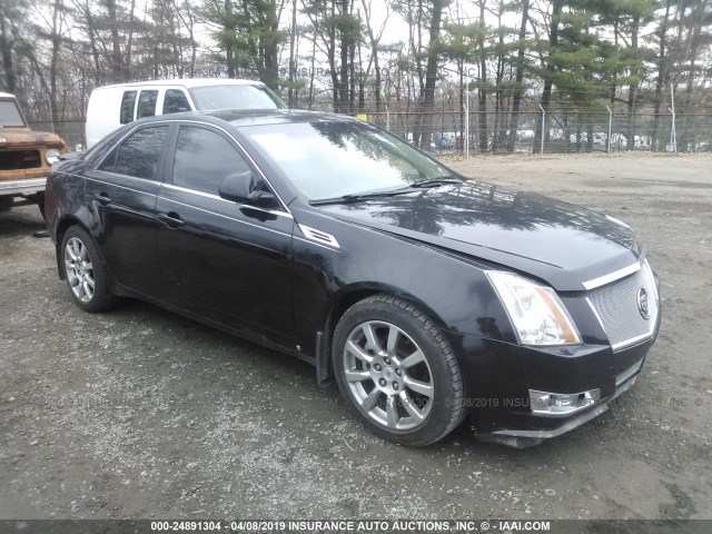 1G6DP57V880123152 - 2008 CADILLAC CTS HI FEATURE V6 BLACK photo 1