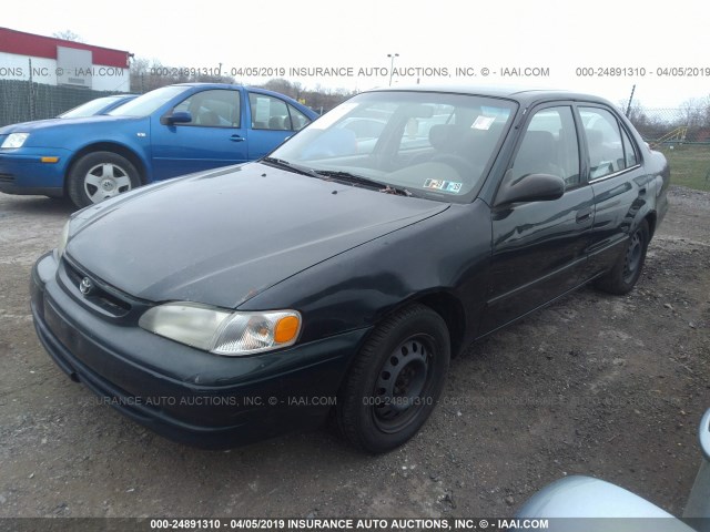 2T1BR12E9XC253590 - 1999 TOYOTA COROLLA VE/CE/LE BLACK photo 2