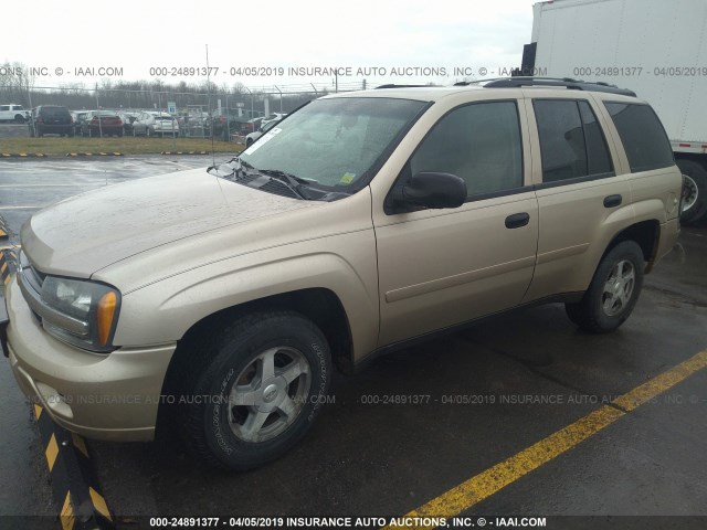 1GNDT13S362114848 - 2006 CHEVROLET TRAILBLAZER LS/LT TAN photo 6