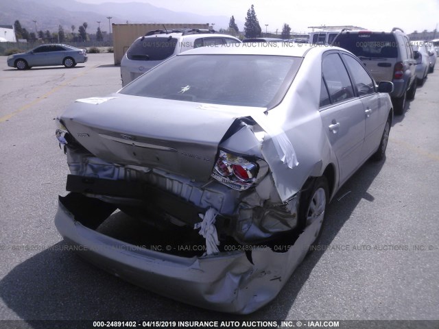 4T1BE30K05U435013 - 2005 TOYOTA CAMRY LE/XLE/SE SILVER photo 4