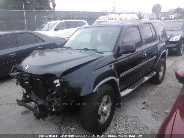 5N1ED28T14C666417 - 2004 NISSAN XTERRA XE/SE BLACK photo 2