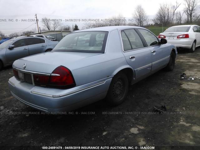 2MEFM75W9YX659209 - 2000 MERCURY GRAND MARQUIS LS BLUE photo 4