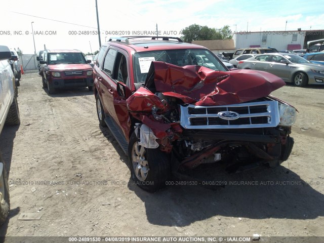 1FMCU0E72CKB75507 - 2012 FORD ESCAPE LIMITED RED photo 1