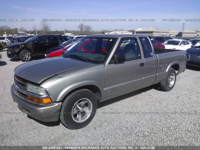 1GCCS1943YK130907 - 2000 CHEVROLET S TRUCK Champagne photo 2