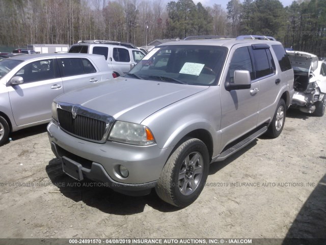 5LMEU88H44ZJ13575 - 2004 LINCOLN AVIATOR 银色 照片 2