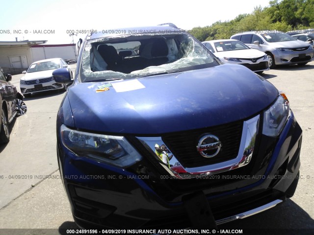 KNMAT2MT1KP517622 - 2019 NISSAN ROGUE S/SV BLUE photo 6