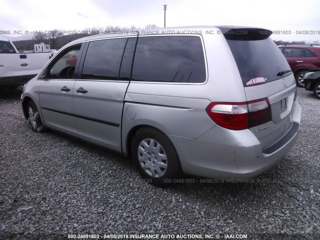 5FNRL38296B089390 - 2006 HONDA ODYSSEY LX Champagne photo 3