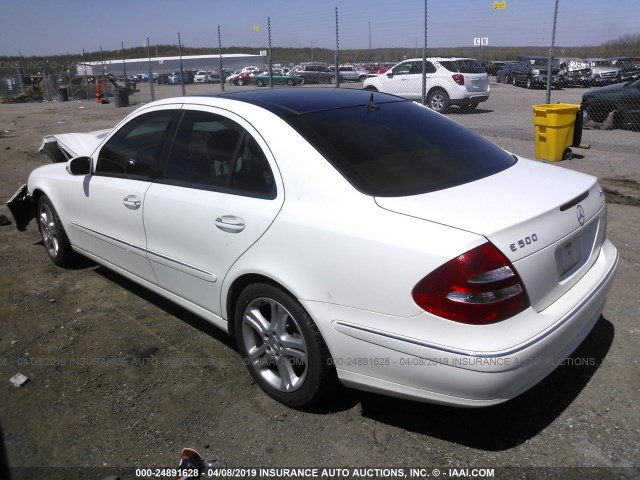 WDBUF83J05X171086 - 2005 MERCEDES-BENZ E 500 4MATIC 白色 照片 3