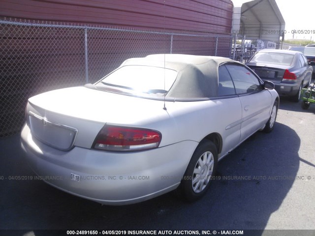 1C3EL45X14N235479 - 2004 CHRYSLER SEBRING LX SILVER photo 4